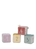 Soft Multi-Sensory Activity Cube Set of 4 with Numbers and Mirror