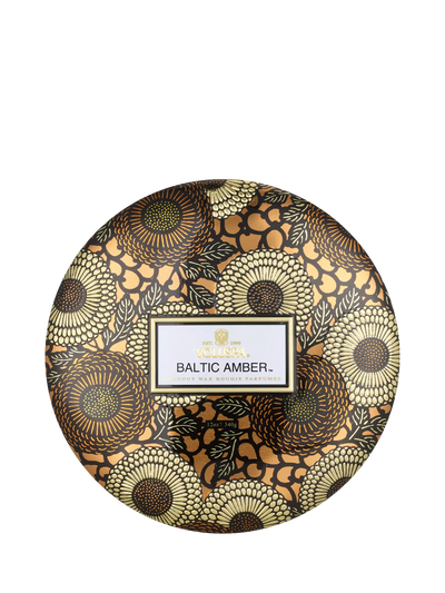 John Lewis Bougie parfumée à trois mèches Ambre Baltique en boîte, 340g - Achetez en ligne chez McGrocer