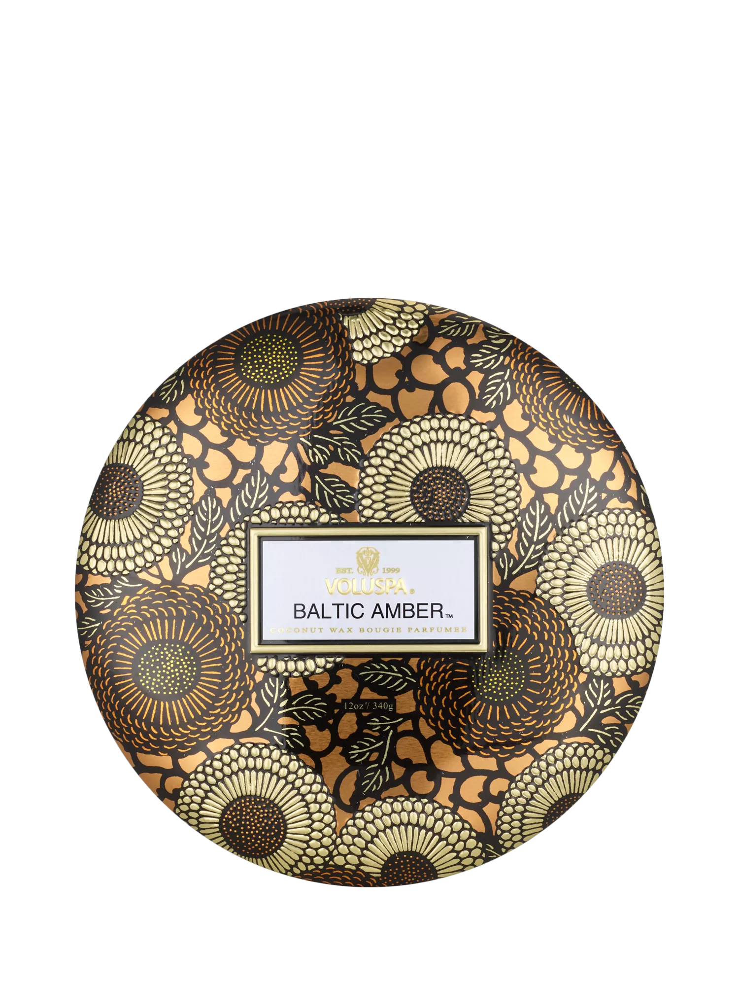 Voluspa Baltic Amber three wick scented candle 340g (British brand)