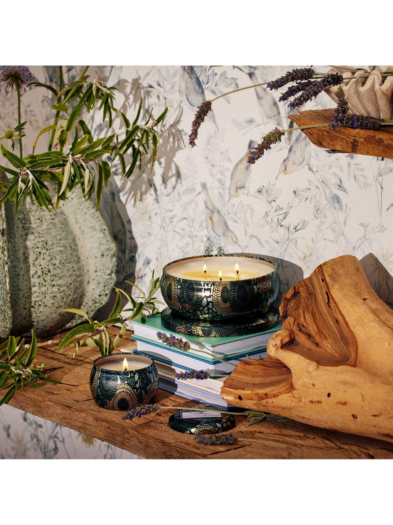 Voluspa Cade and Lavender Three Wick Scented Candle 340g (British brand)