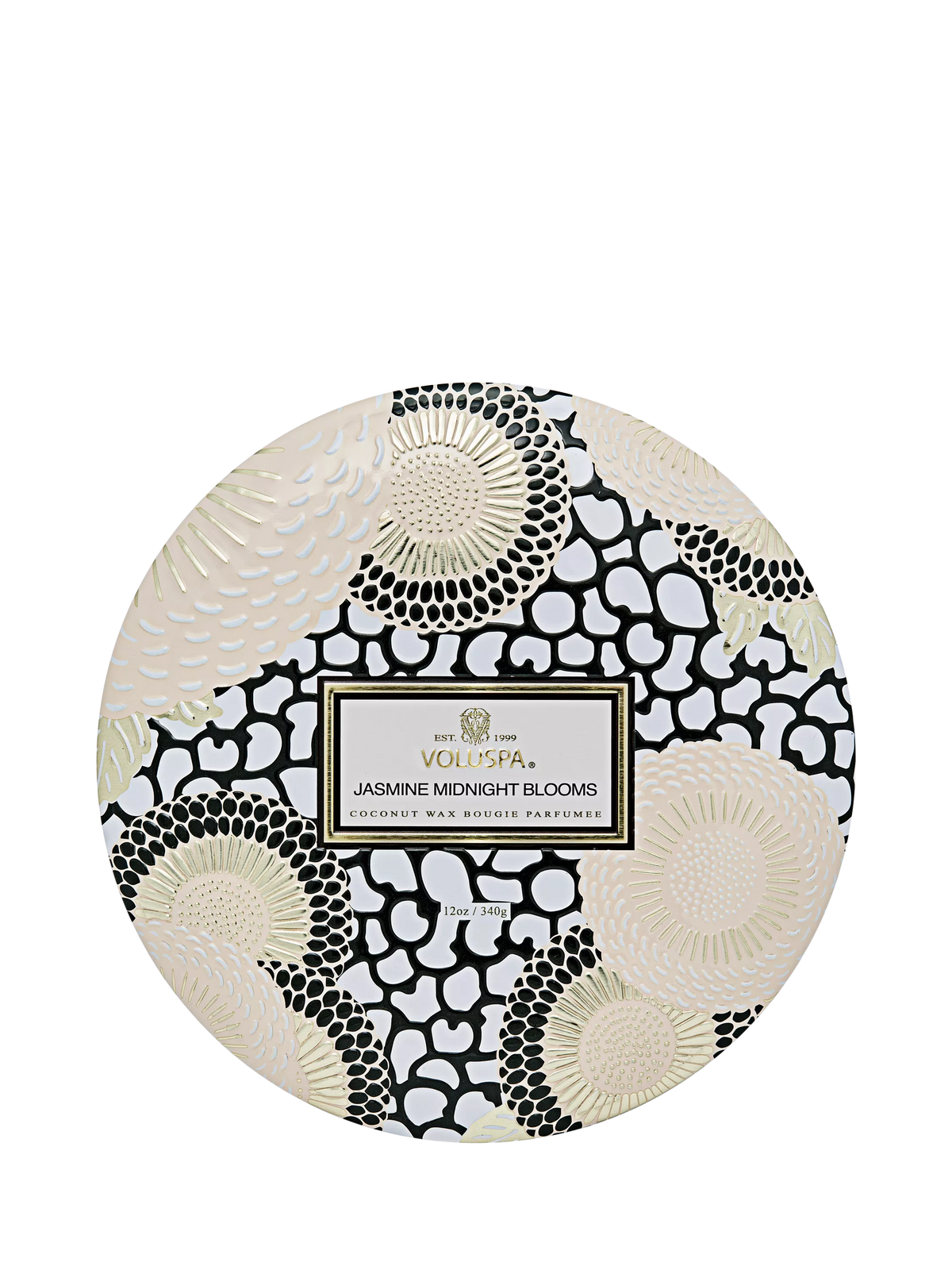 Voluspa Jasmine Mid Bloom Three Wick Scented Candle, 340g