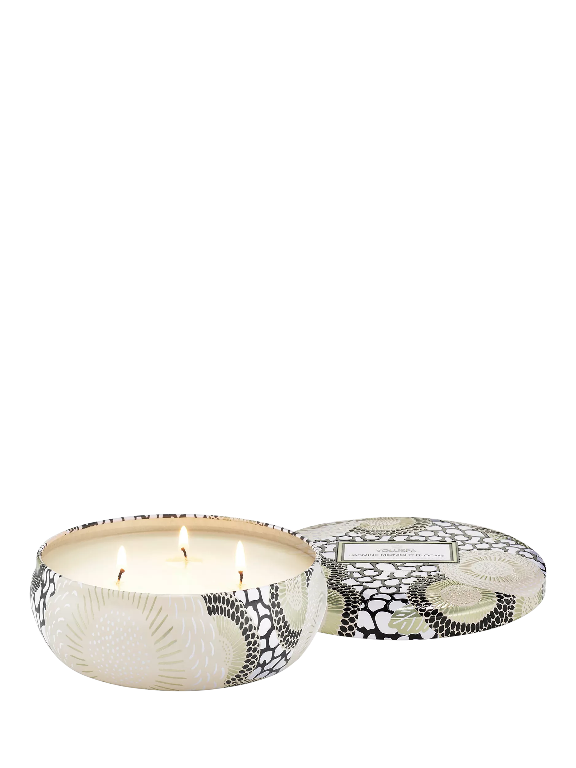 Voluspa Jasmine Mid Bloom three wick scented candle 340g (British brand)