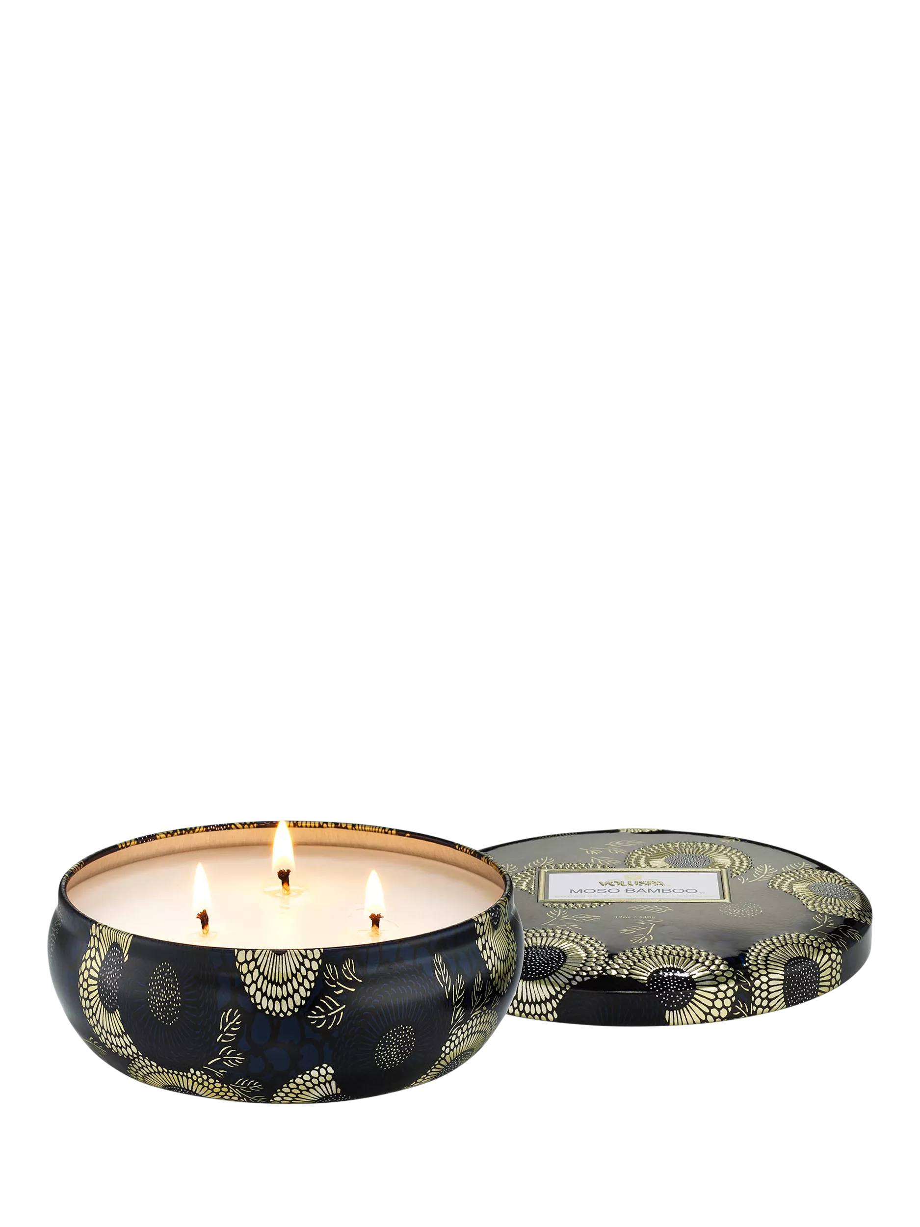 Voluspa Moso Bamboo three wick scented candle 340g (British brand)