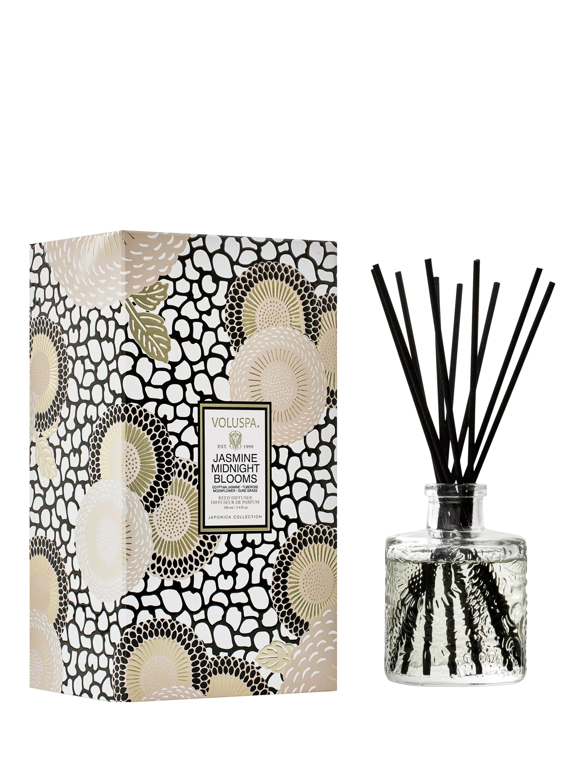 Voluspa Jasmine Mid Blooms reed diffuser 100ml (British brand)