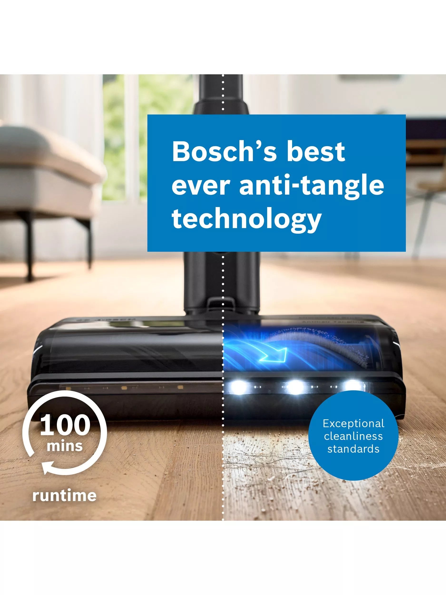 Bosch Unlimited 10 cordless vacuum cleaner black, UK version