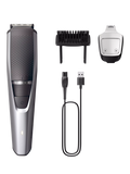 Philips beard trimmer with self-sharpening blades and lift and trim technology, imported from the UK