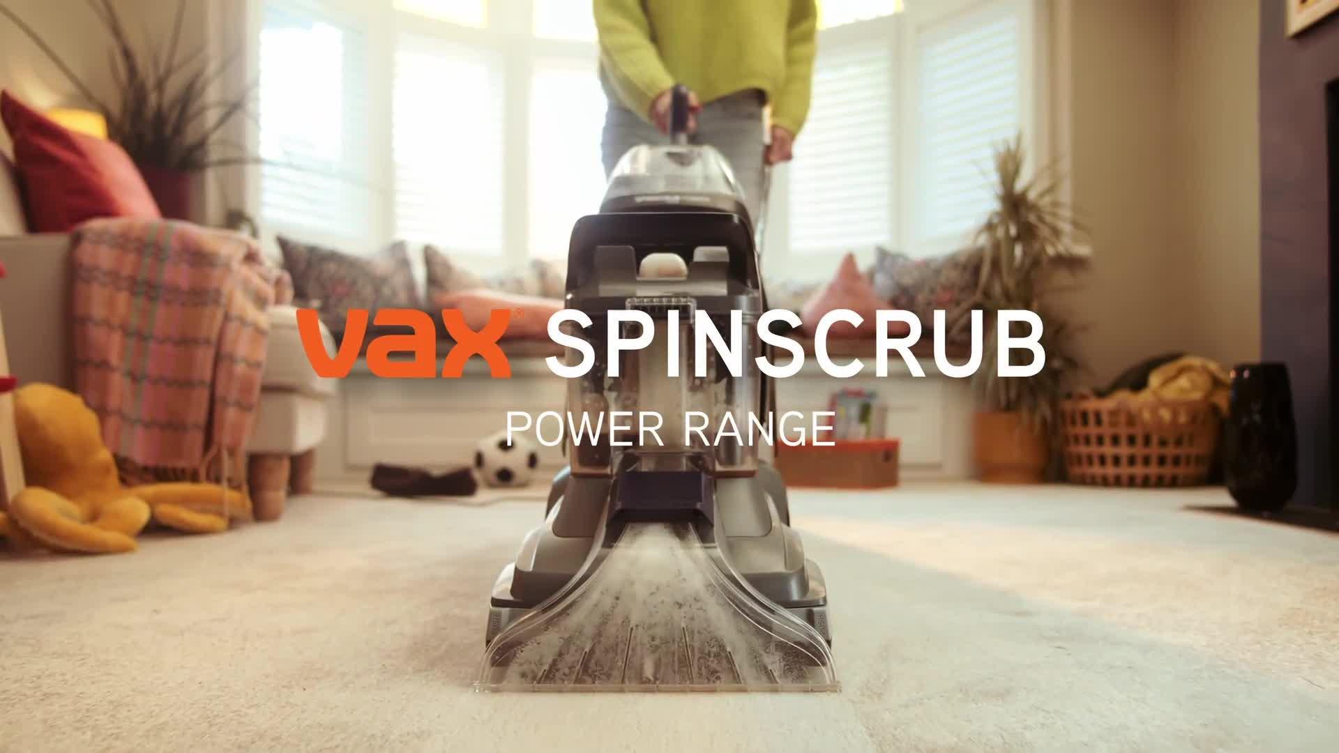 Vax SpinScrub Power Plus carpet cleaner, British brand