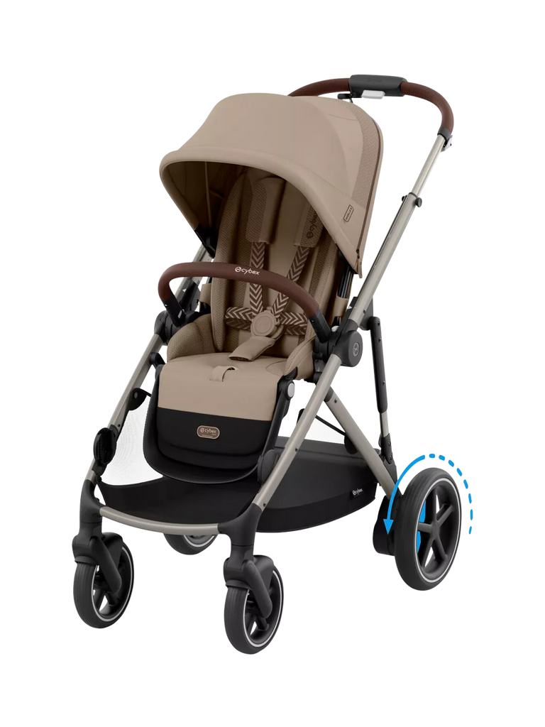 Cybex E- Gazelle S Pushchair, Almond Beige