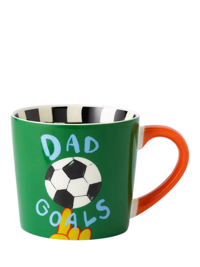 John Lewis Eleanor Bowmer Dad Goals New Bone China Mug 300ml- Buy online at McGrocer