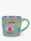 Eleanor Bowmer Teddy Bear New Bone China Mugs, Set of 2, 300ml