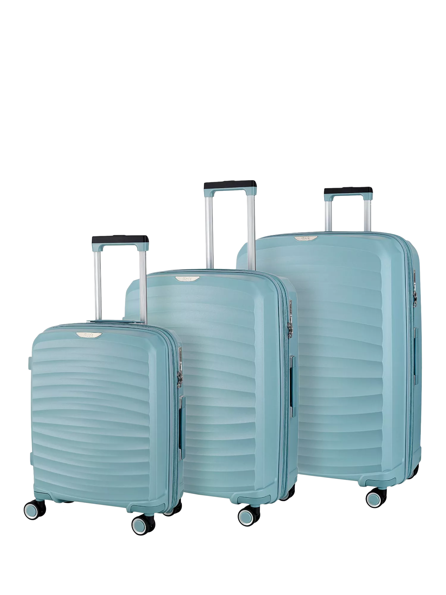 Rock Sunwave 8-Wheel Expandable Hard Shell Suitcase Set of 3