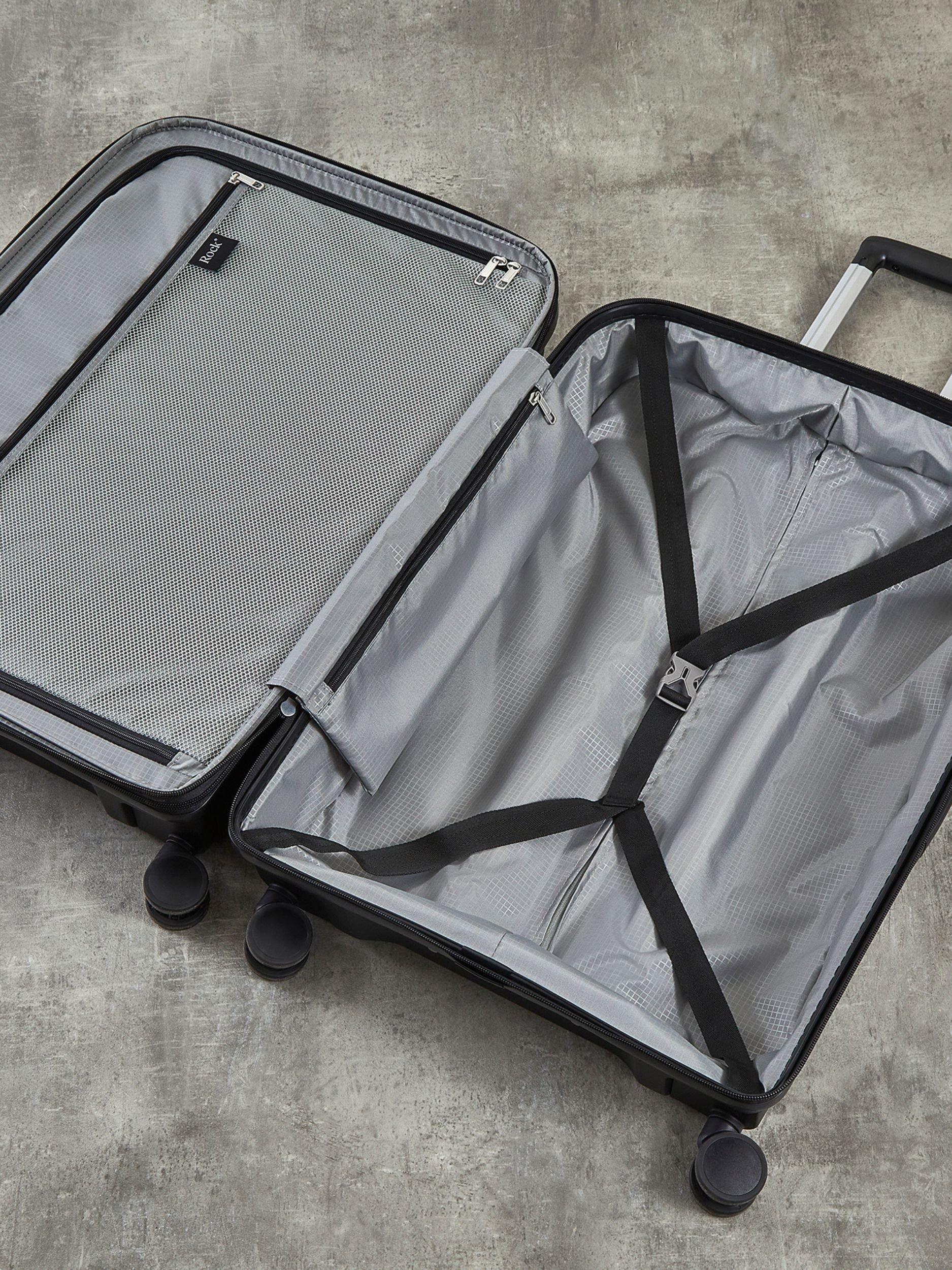 Rock Tulum 3 piece expandable suitcase set (British brand)