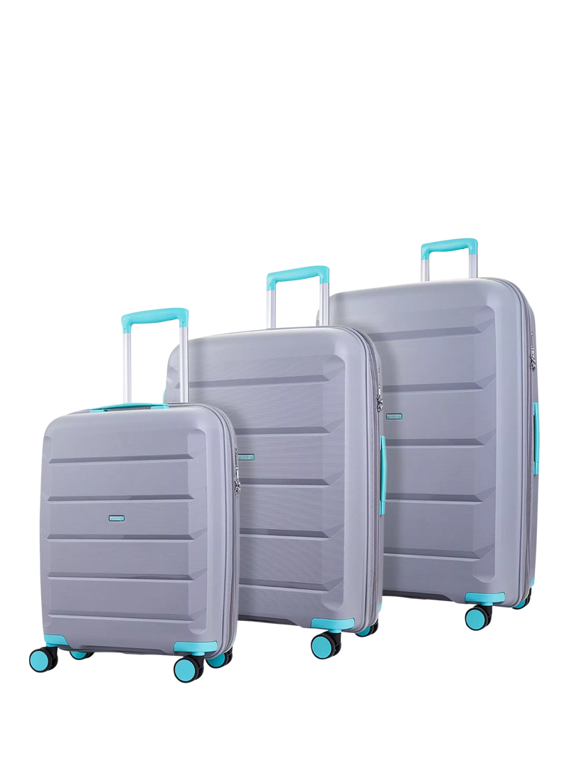 Rock Tulum 8-Wheel Expandable Suitcase Set, 3 Piece