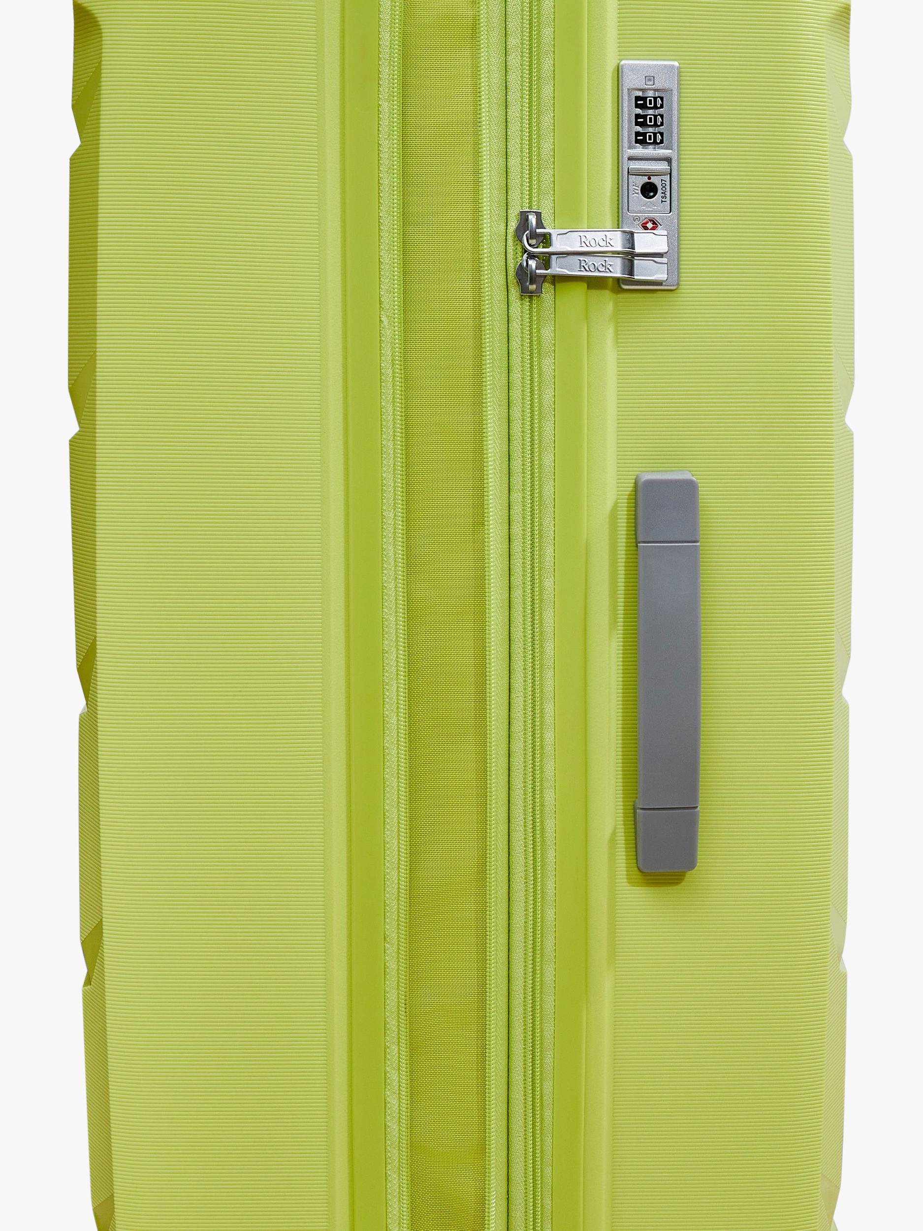 Rock Tulum suitcase set lime 3 piece, imported from the UK