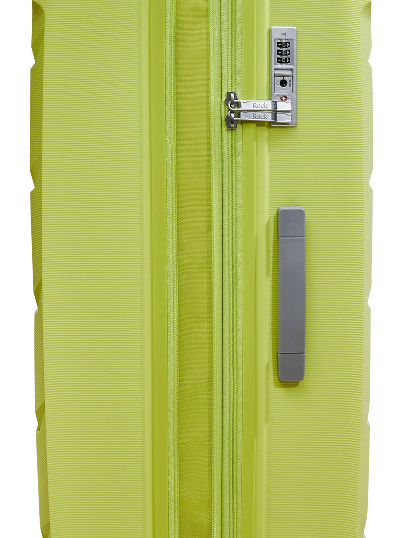 Rock Tulum suitcase set lime 3 piece, imported from the UK
