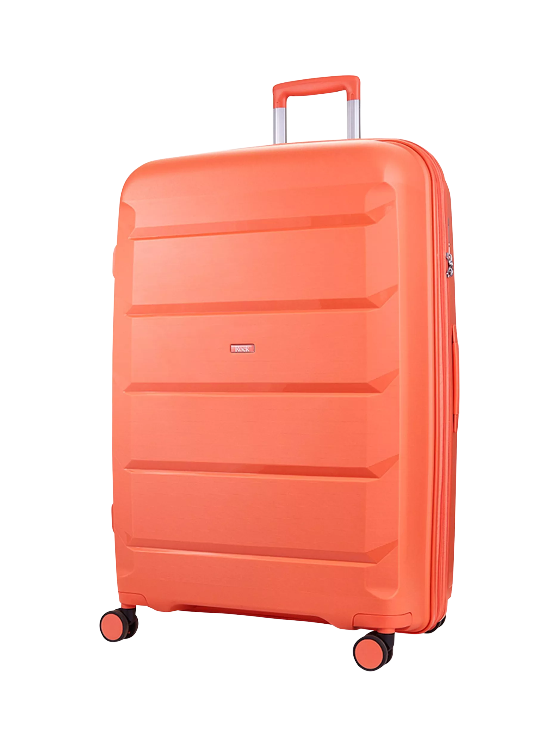 Rock expandable suitcase set peach 3 piece - British product