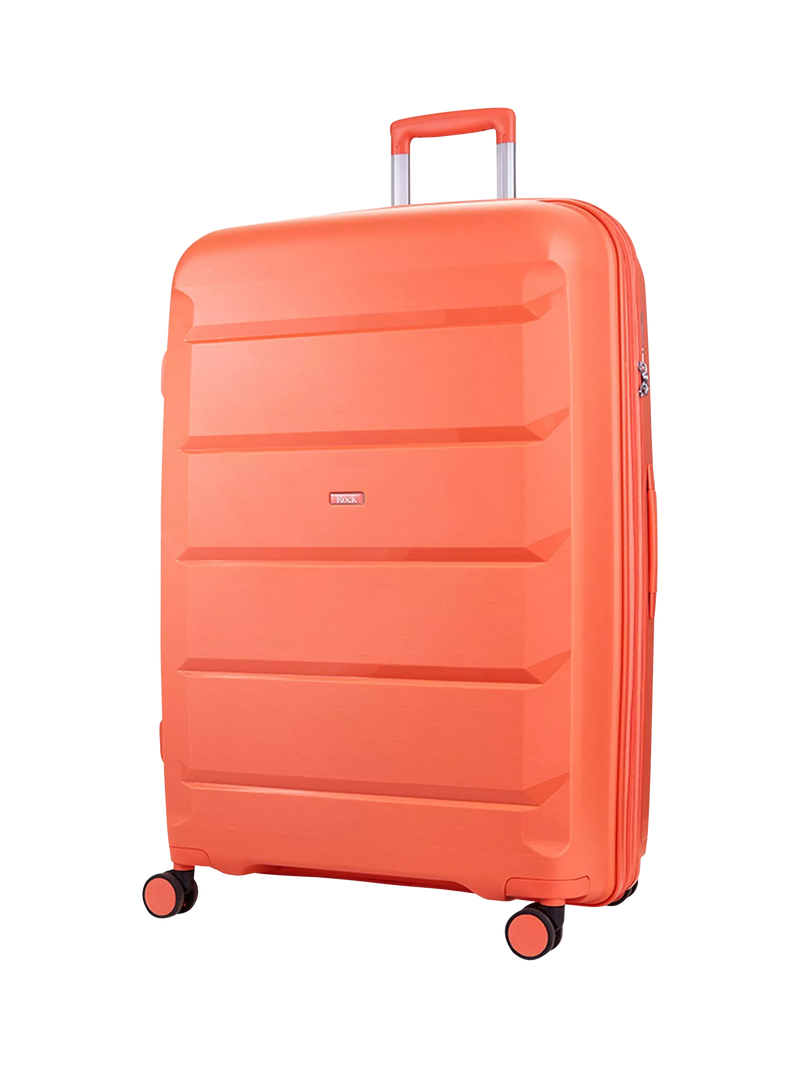 Rock expandable suitcase set peach 3 piece - British product
