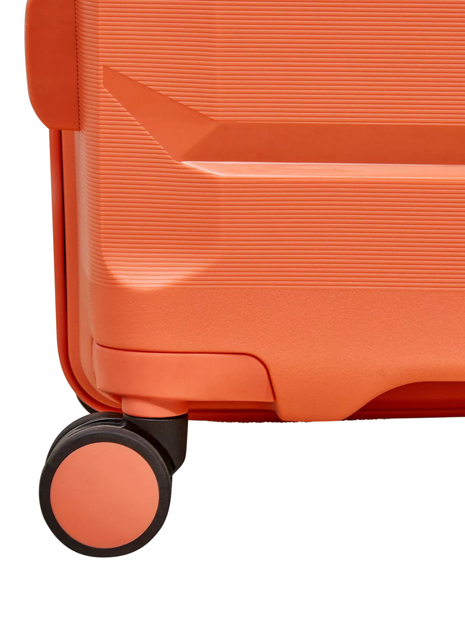 Rock expandable suitcase set peach 3 piece - British product