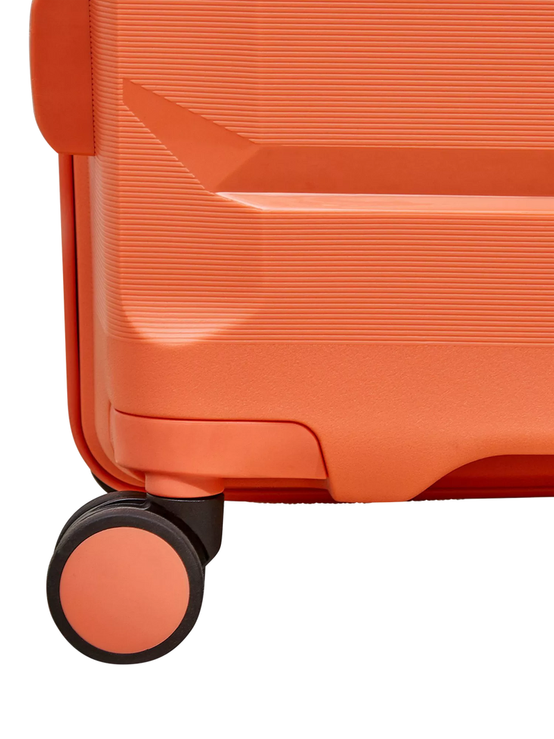 Rock expandable suitcase set peach 3 piece - British product