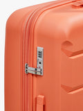 Rock expandable suitcase set peach 3 piece - British product
