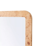 West Elm wall mirror burled wood oak effect 102x77cm, UK version