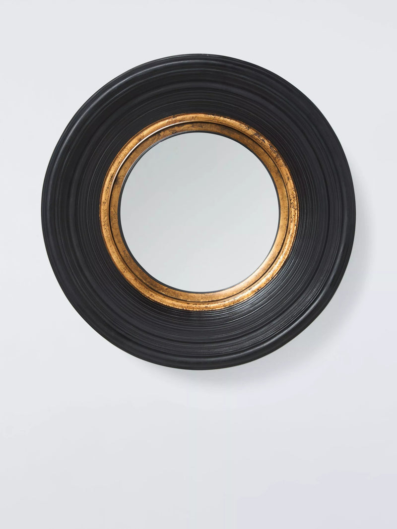 John Lewis round convex wall mirror black 40cm, UK version