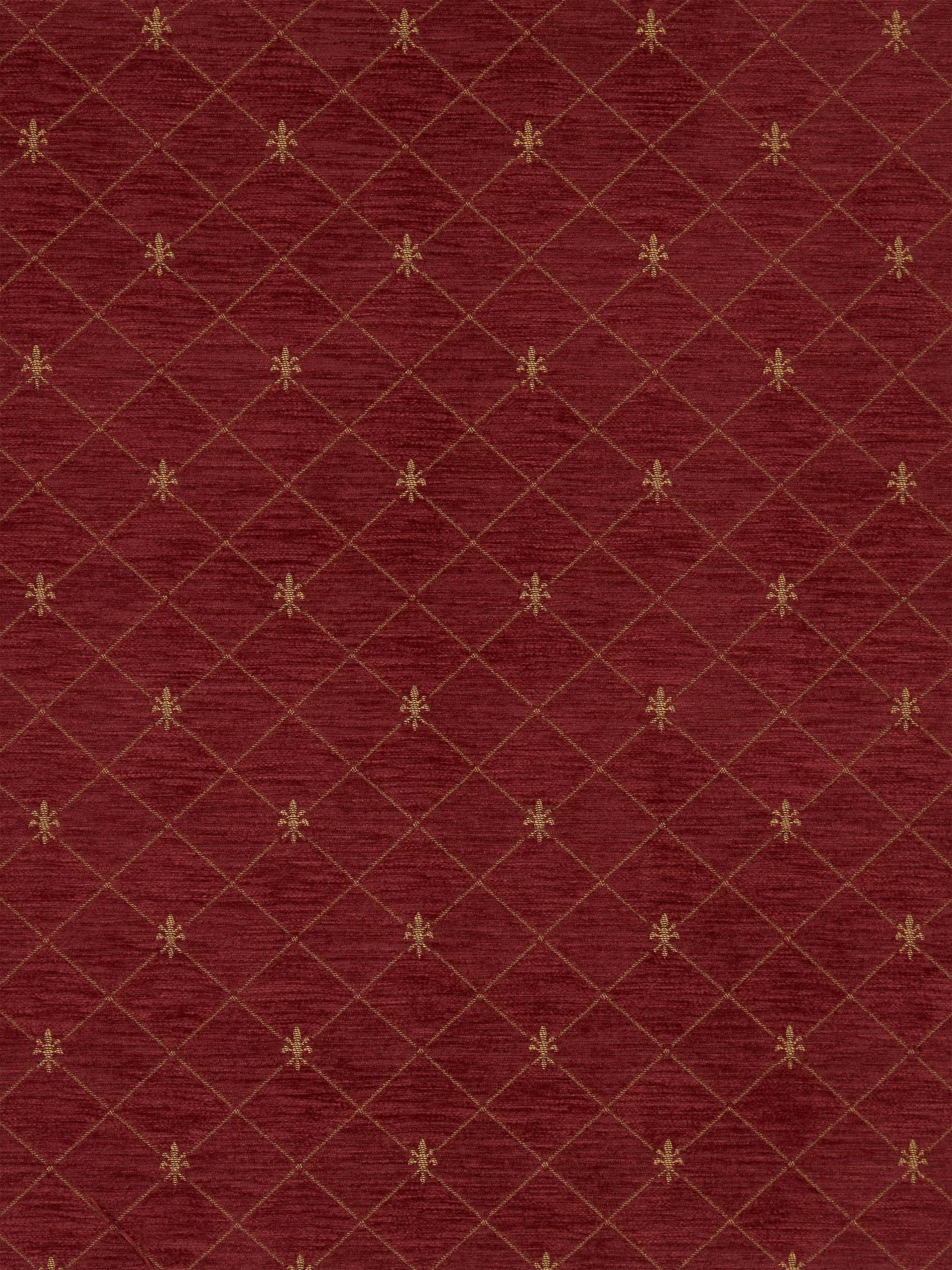 John Lewis Regal woven fabric claret - British product