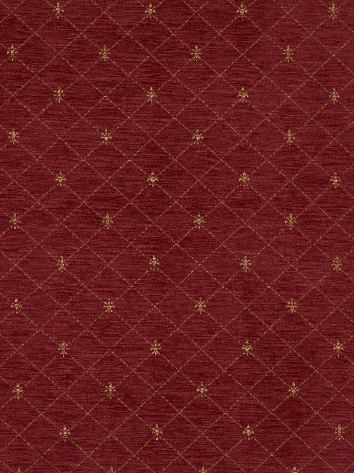 John Lewis Regal woven fabric claret - British product