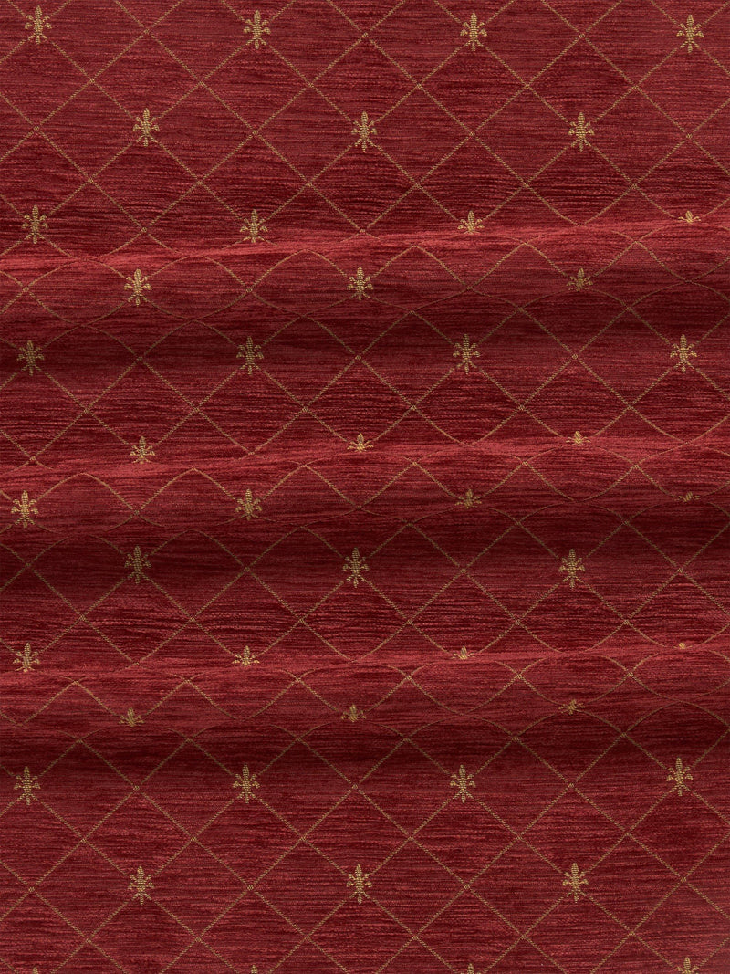 John Lewis Regal woven fabric claret - British product