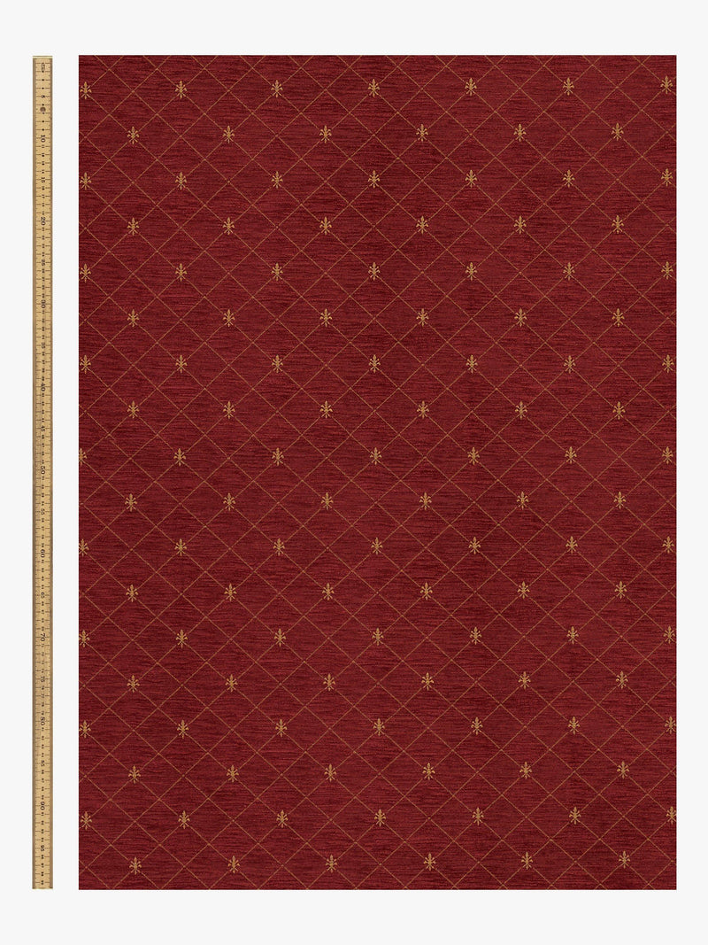 John Lewis Regal woven fabric claret - British product