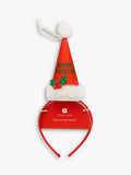 Talking Tables red 'Merry Christmas' novelty headband (British brand)