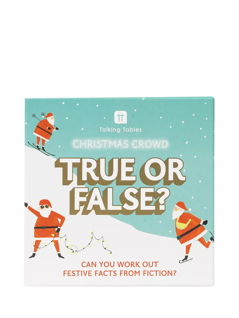 Talking Tables True or False Game Santa Christmas, UK version
