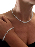 Nina B Bowline Link Bracelet Sterling Silver 20cm - British product