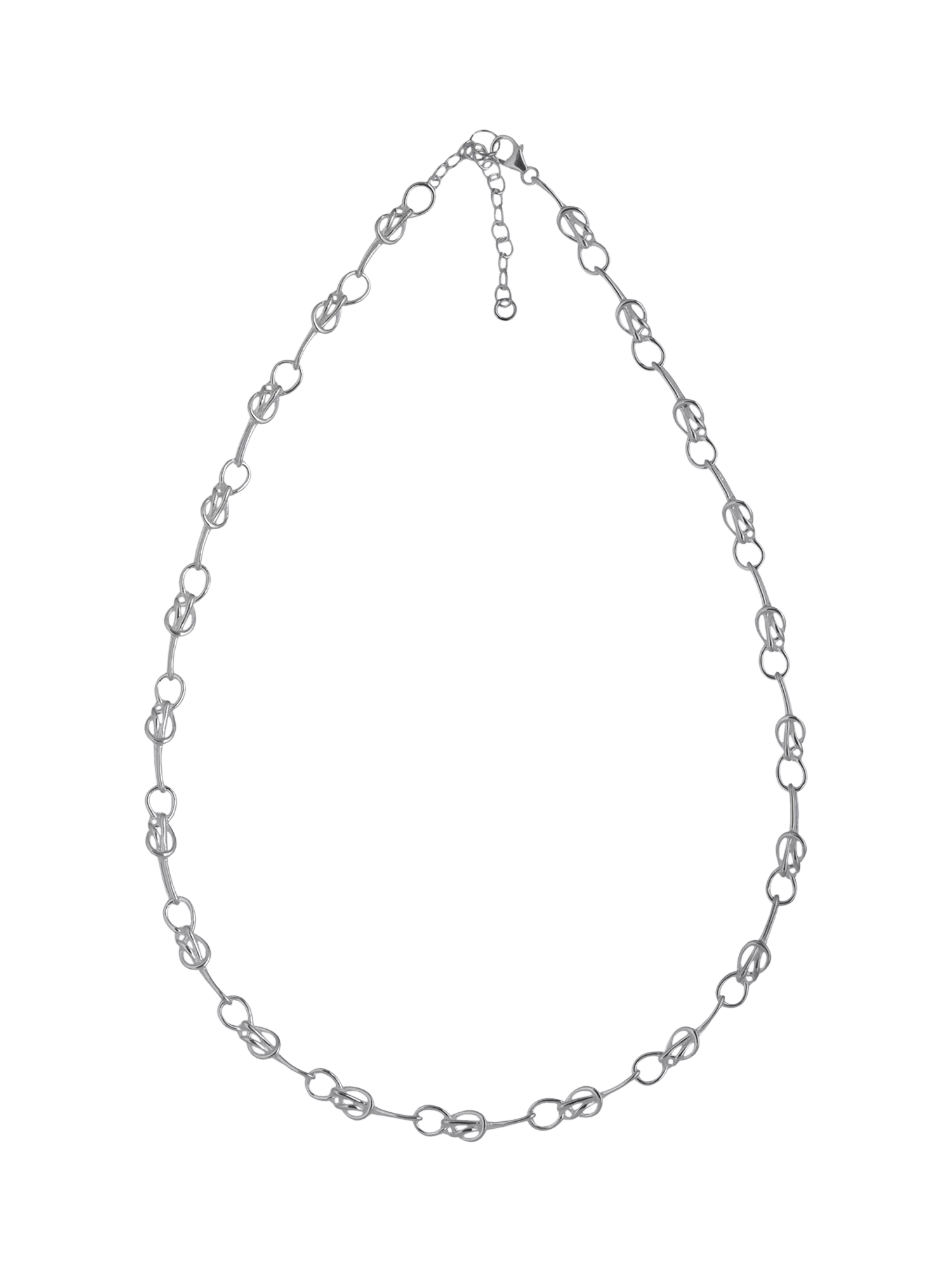 Nina B bowline collar necklace sterling silver 50cm - British product