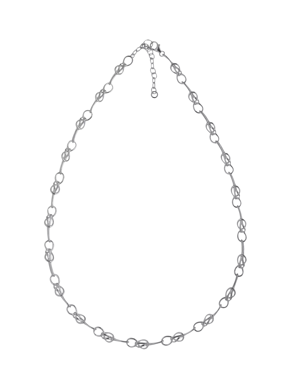 Nina B bowline collar necklace sterling silver 50cm - British product