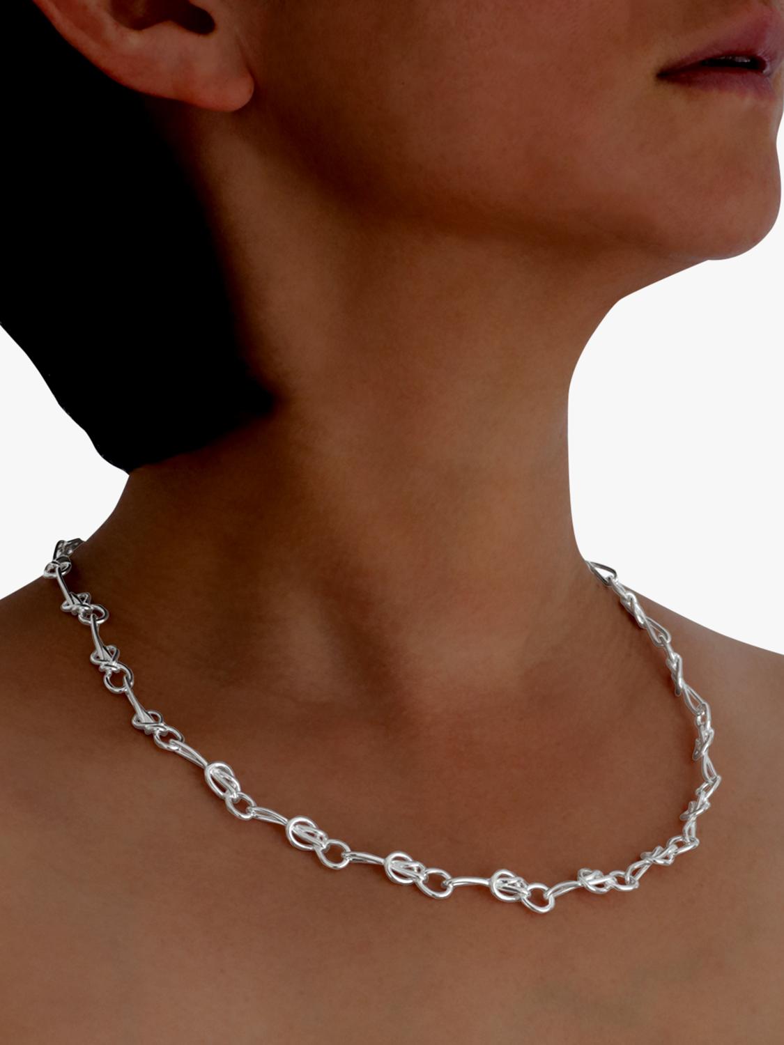 Nina B bowline collar necklace sterling silver 50cm - British product