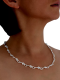Nina B bowline collar necklace sterling silver 50cm - British product