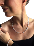 Nina B bowline collar necklace sterling silver 50cm - British product