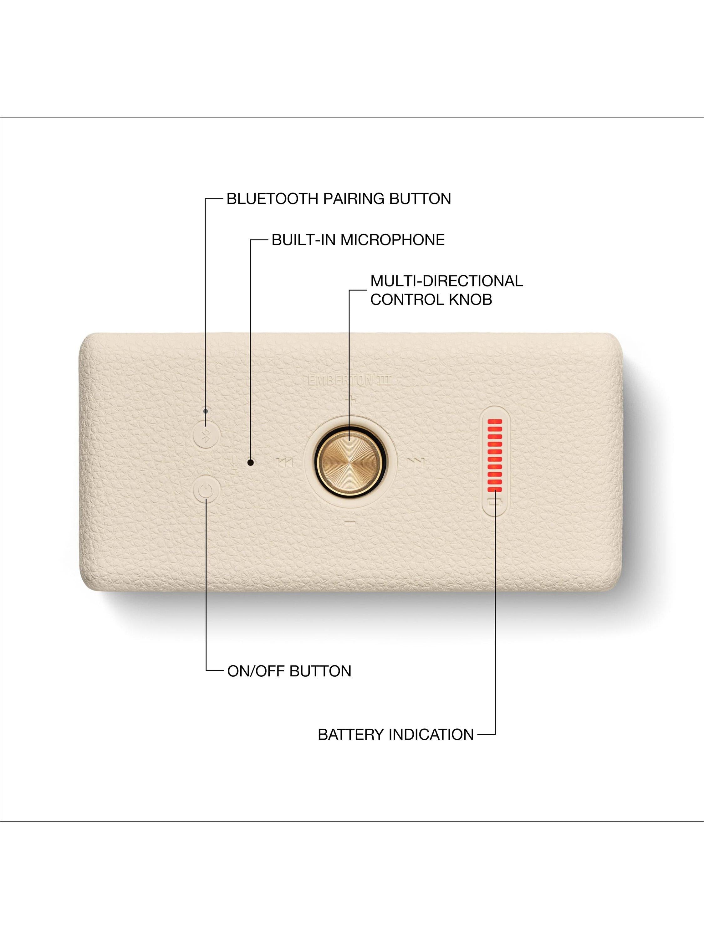Marshall Emberton III tragbarer Bluetooth-Lautsprecher - Britisches Produkt