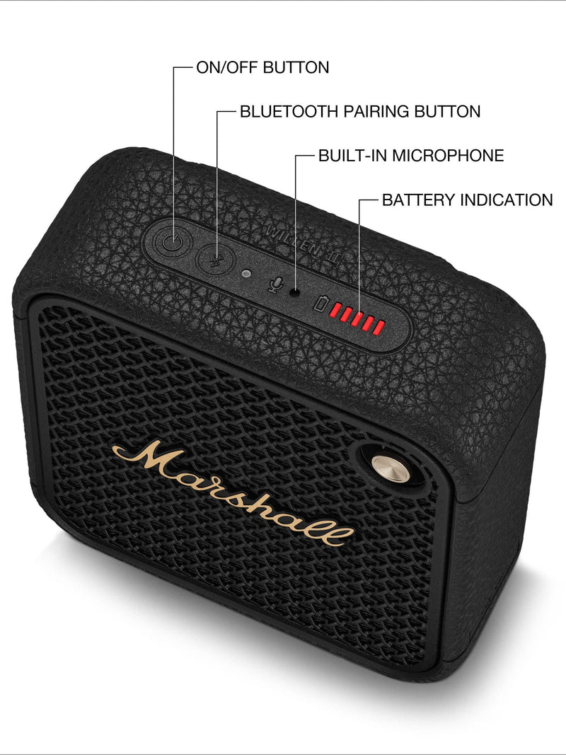 Marshall Willen II Portable Bluetooth Speaker, imported from the UK