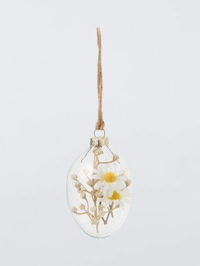 Glass Daisy Egg Dekor