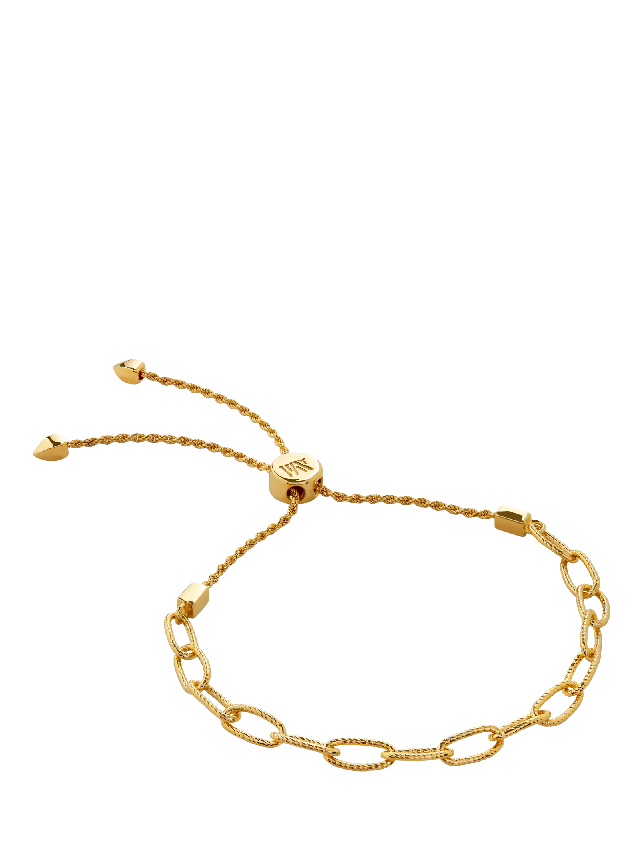 Monica Vinader Gold Vermeil Chain Link Bracelet Adjustable