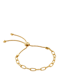 Monica Vinader Gold Vermeil Chain Link Bracelet Adjustable