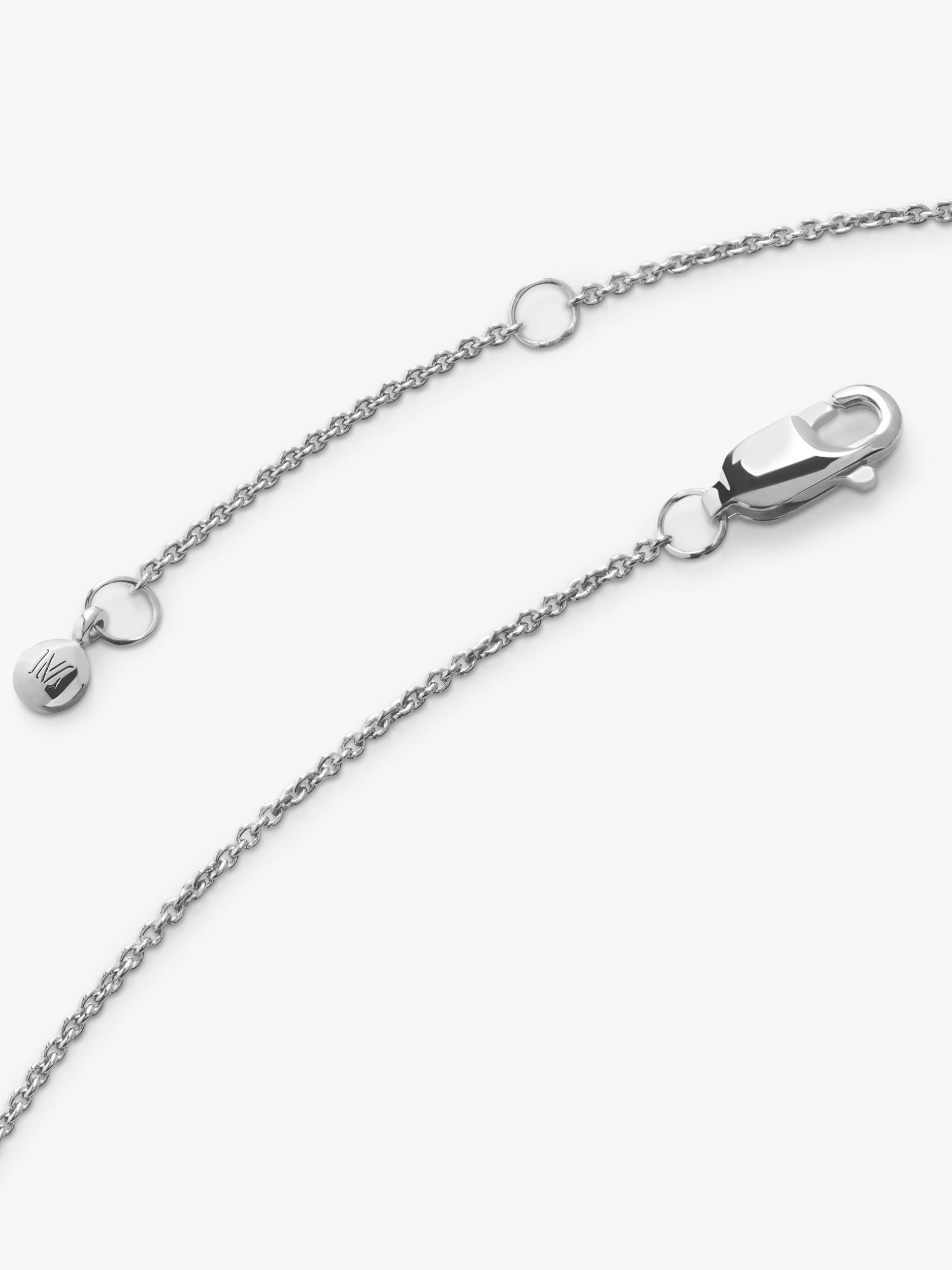 Monica Vinader solitaire lab grown diamond pendant necklace (British brand)