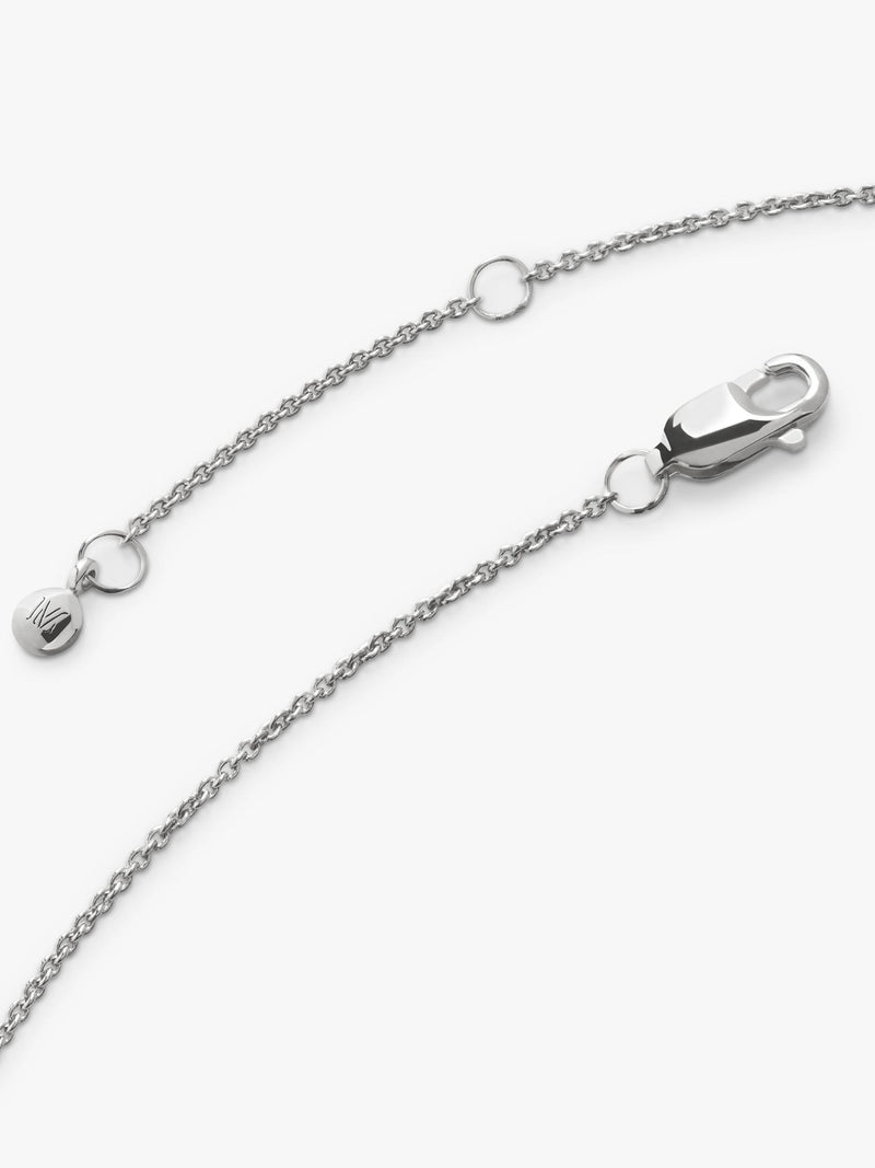 Monica Vinader solitaire lab grown diamond pendant necklace (British brand)