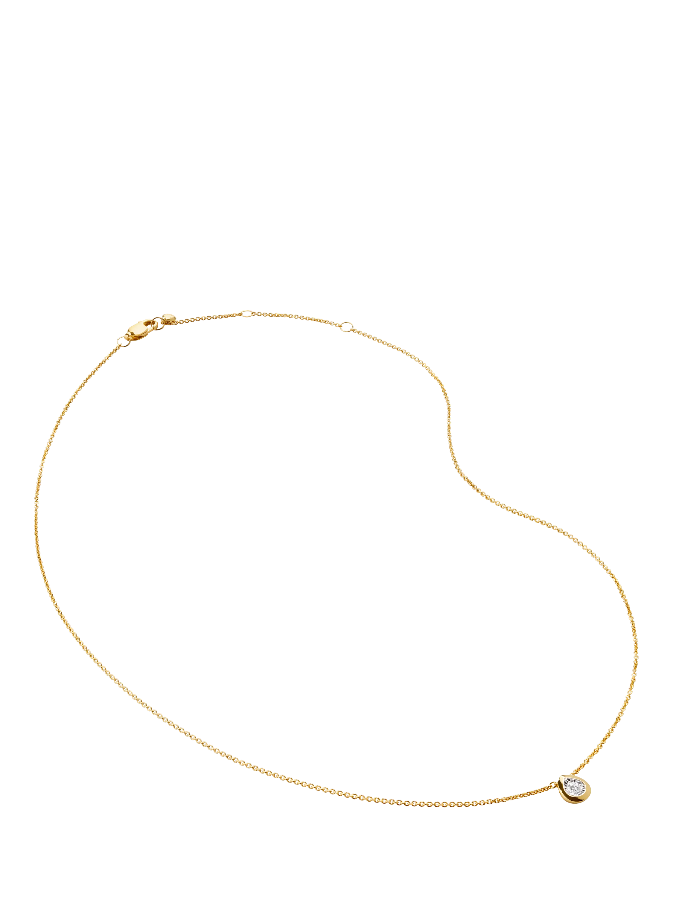 Monica Vinader Lab Grown Diamond Solitaire Pendant Necklace