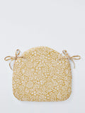 John Lewis Hidcote Seat Pad, Yellow