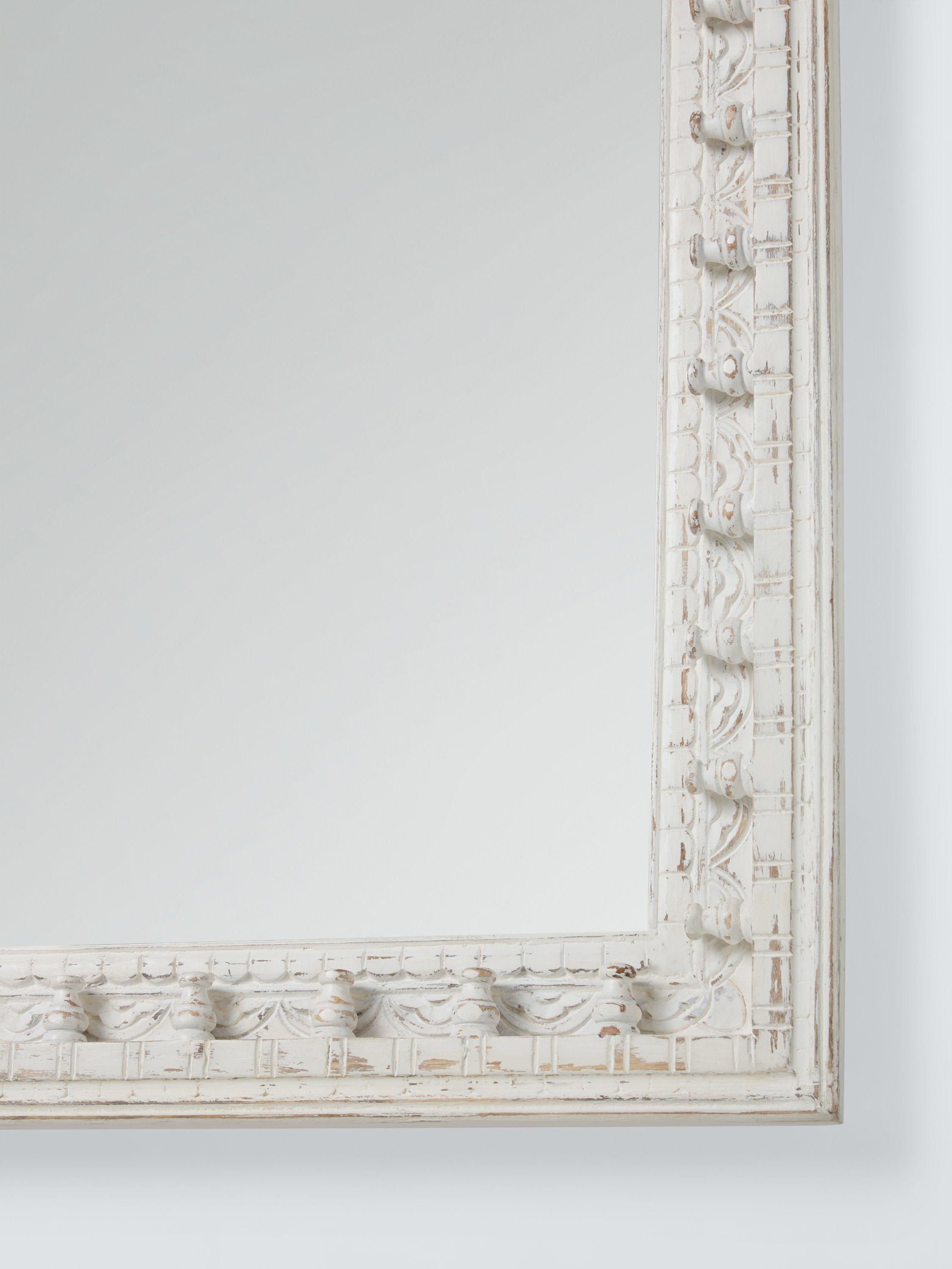 John Lewis Rajasthan carved wood wall mirror 70x50cm (British brand)