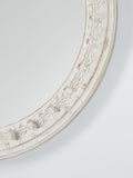 John Lewis carved mango wood wall mirror 65cm (British brand)