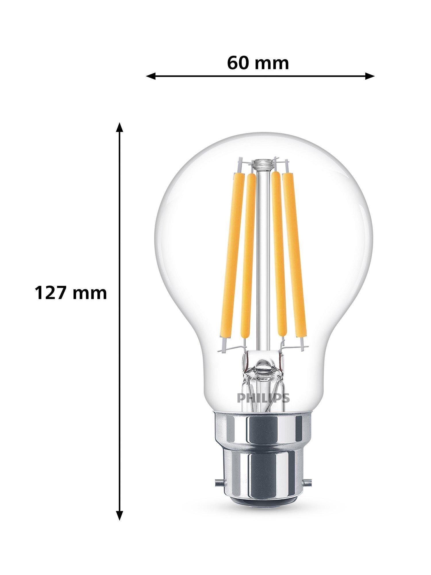 Philips 4W B22 LED bulb warm white, UK version